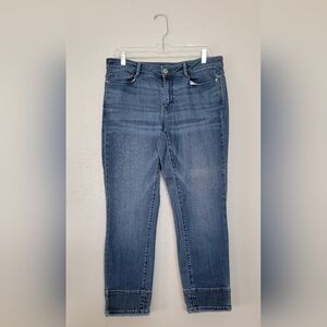 J. Jill Authentic Fit Cropped Blue Denim Jeans